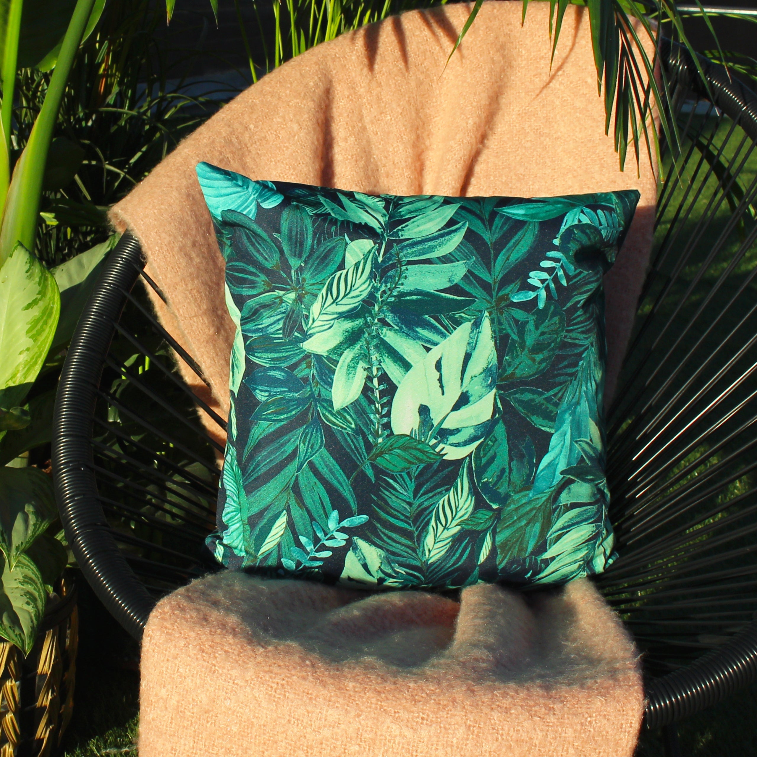 Psychedelic Jungle Outdoor Cushion