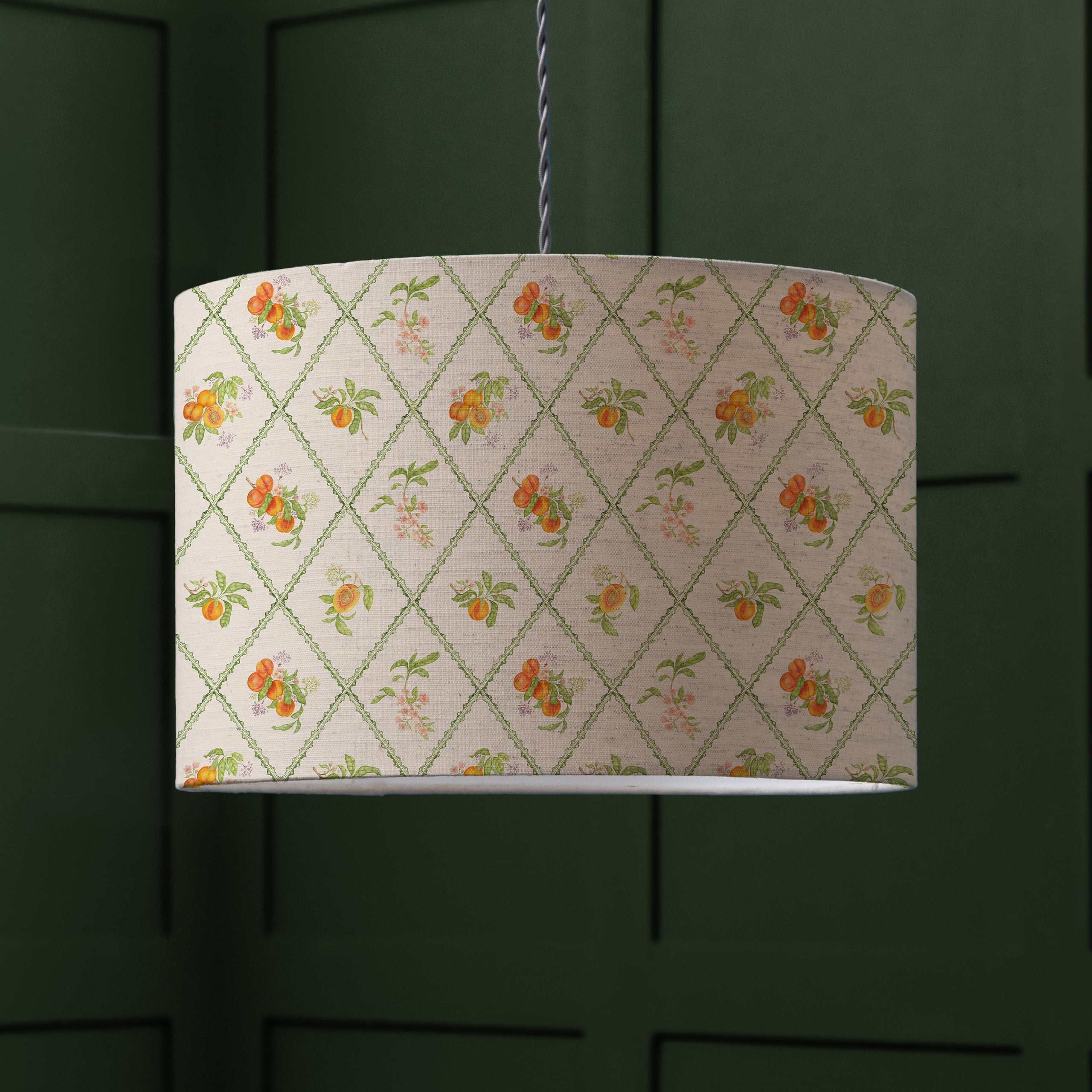 Peach Trellis Eva Lamp Shade