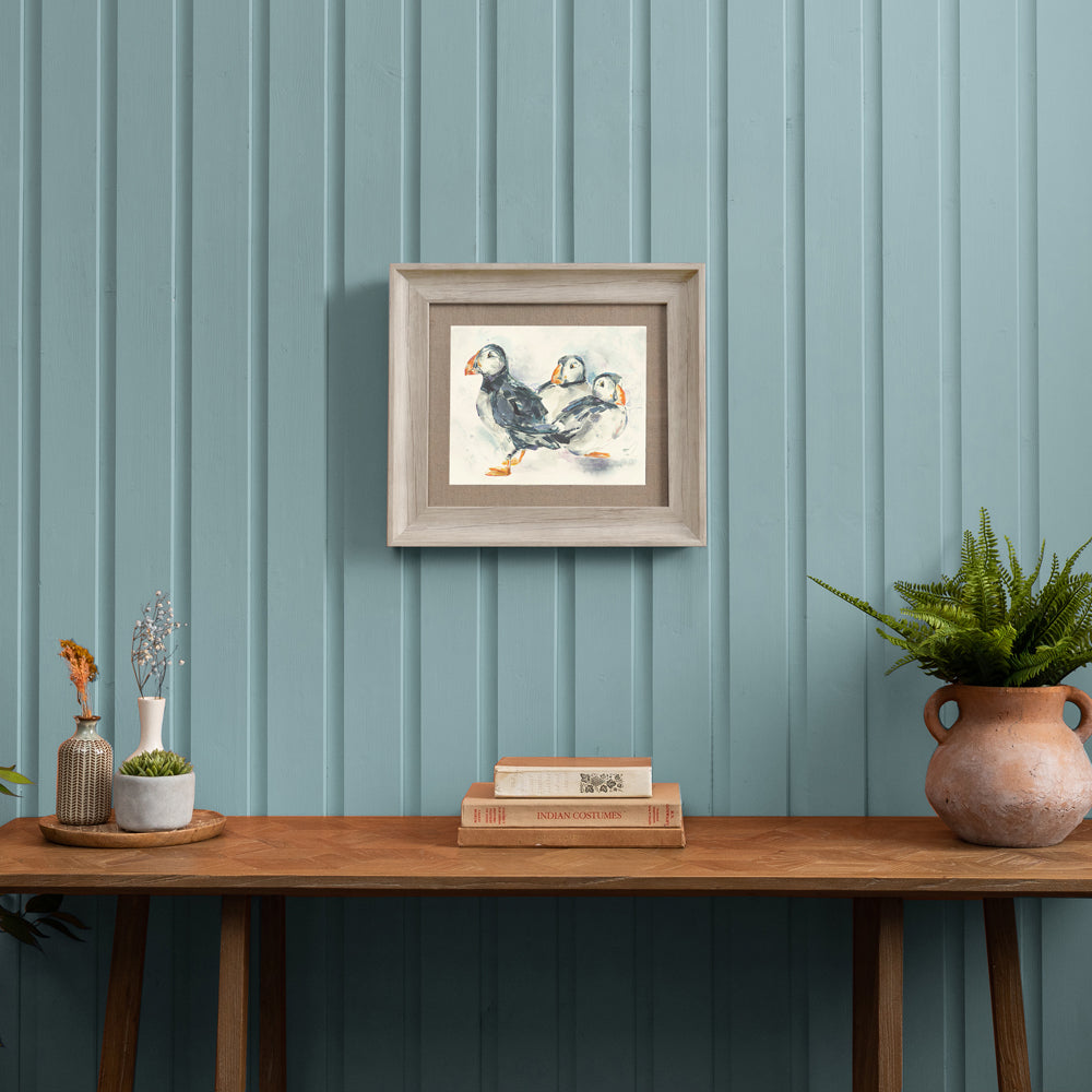 Puffins Framed Print