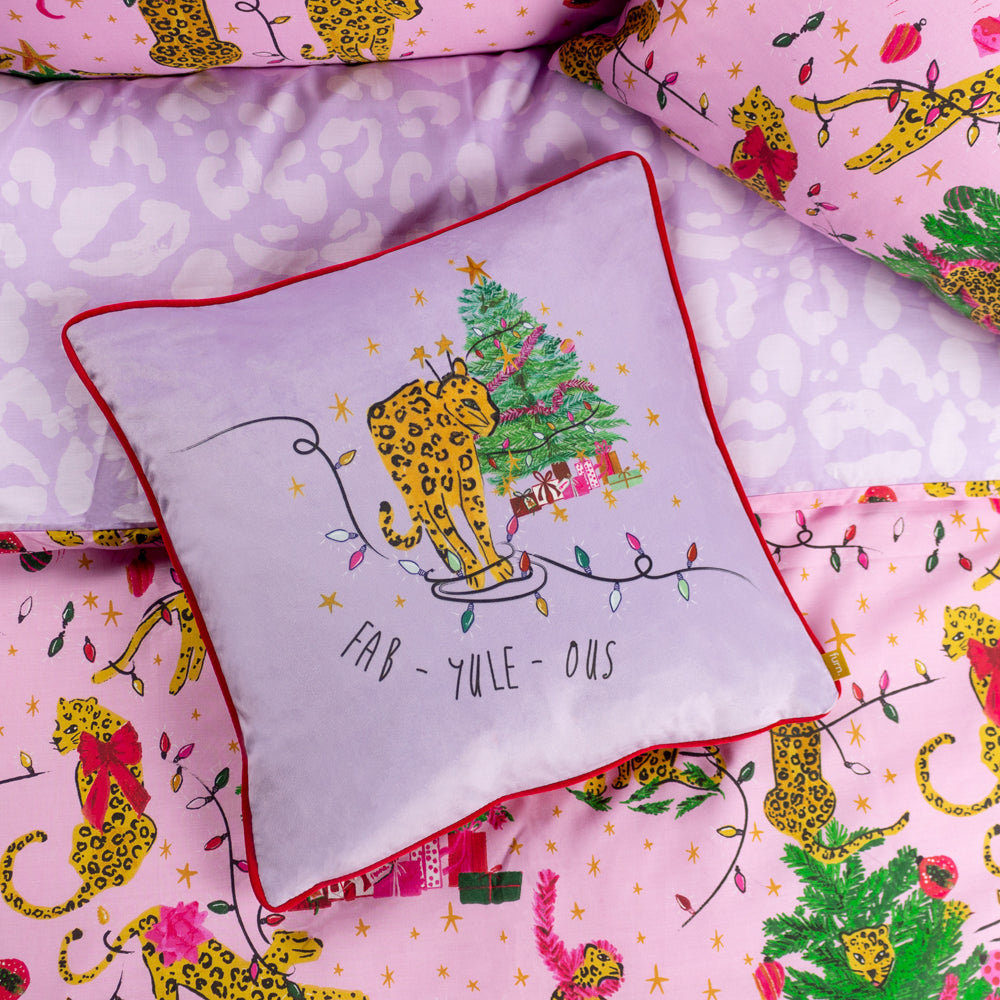 Purrfect Christmas Fabyuleous Cushion