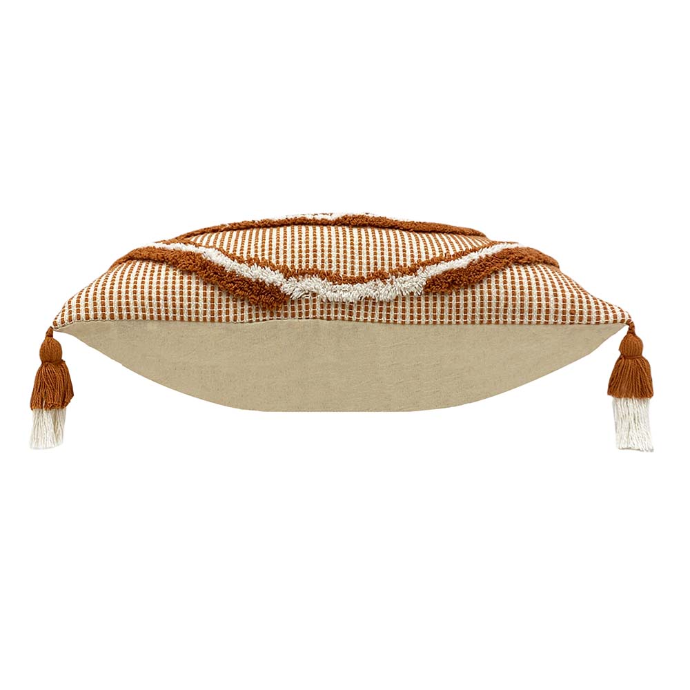 Rainbow Tuft Tasselled Cushion