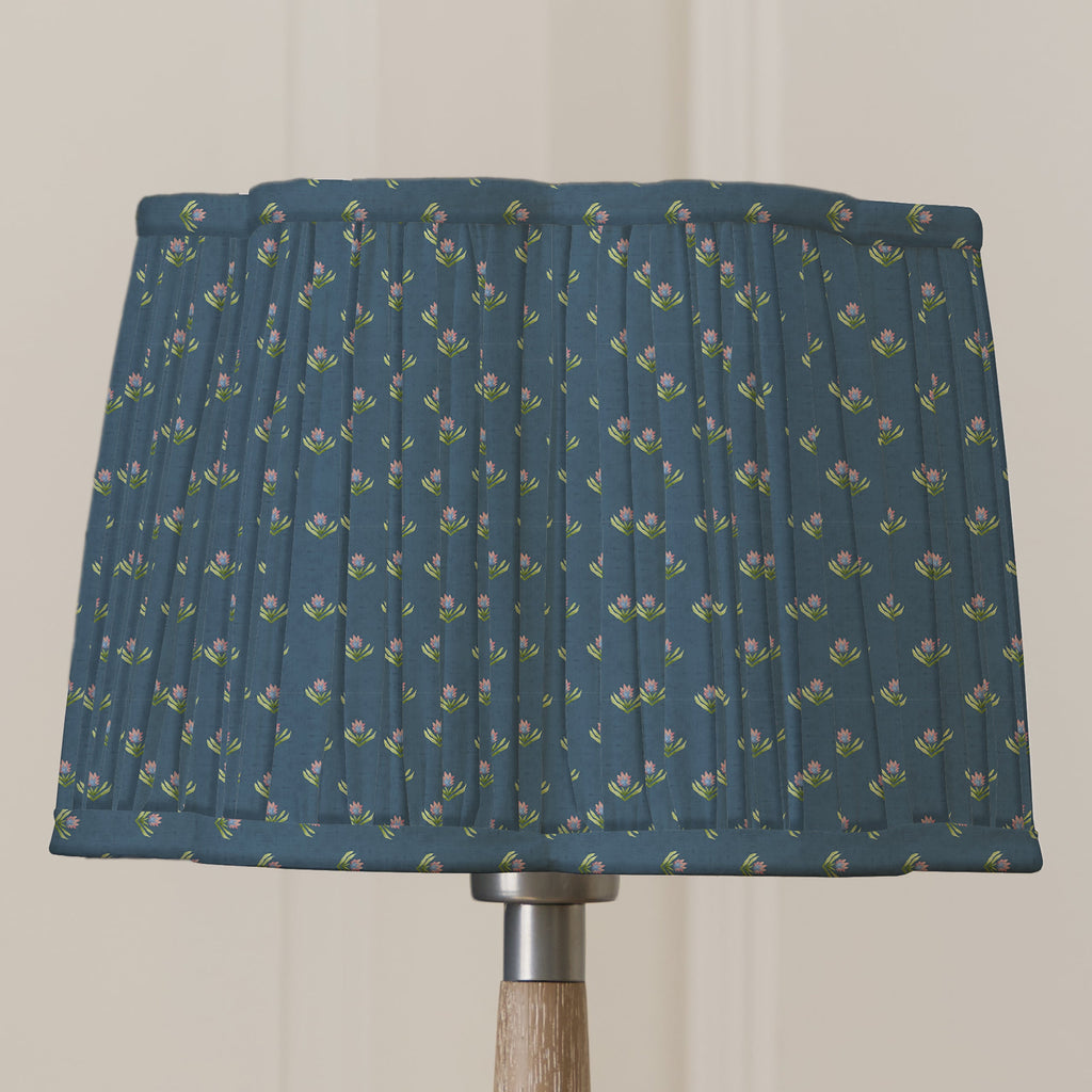 Raja Pleated Scalloped Lamp Shade