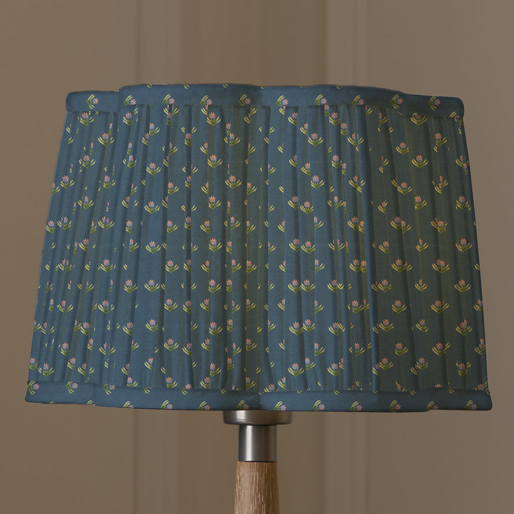 Raja Pleated Scalloped Lamp Shade