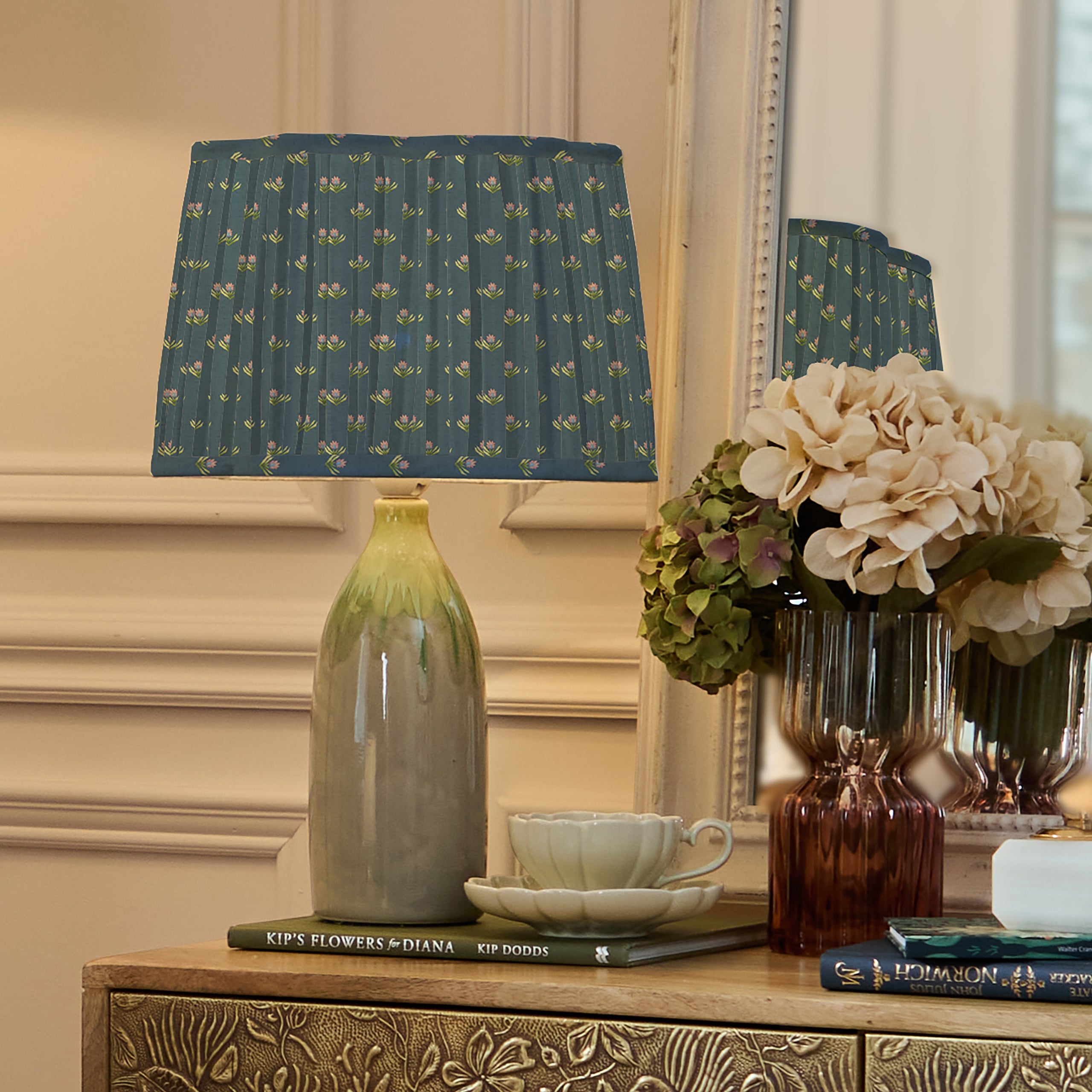 Raja Pleated Scalloped Lamp Shade