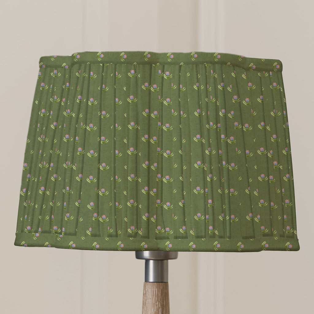 Raja Pleated Scalloped Lamp Shade