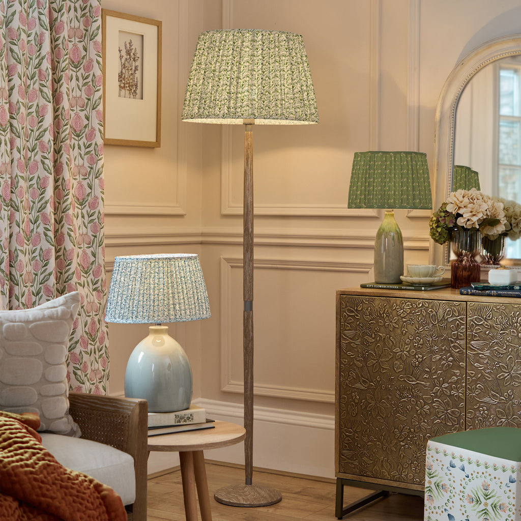 Raja Pleated Scalloped Lamp Shade