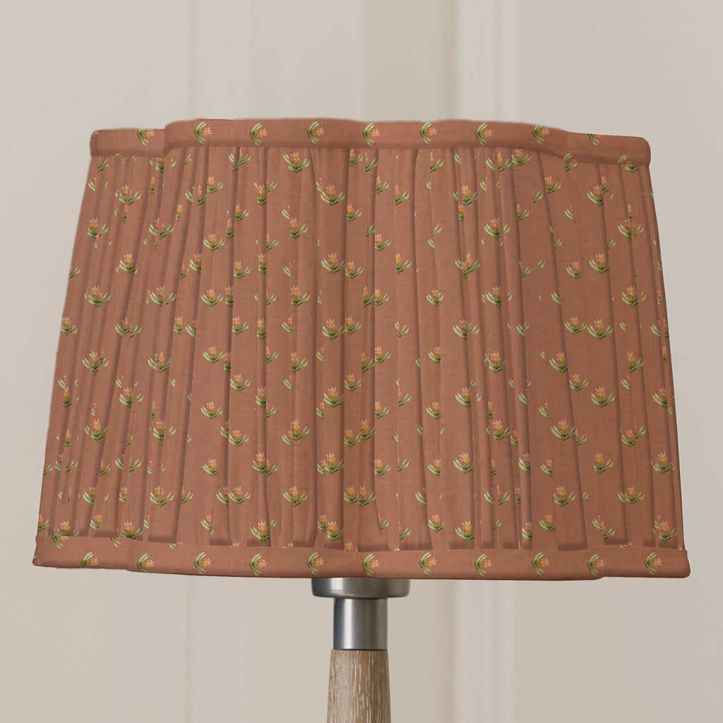 Raja Pleated Scalloped Lamp Shade