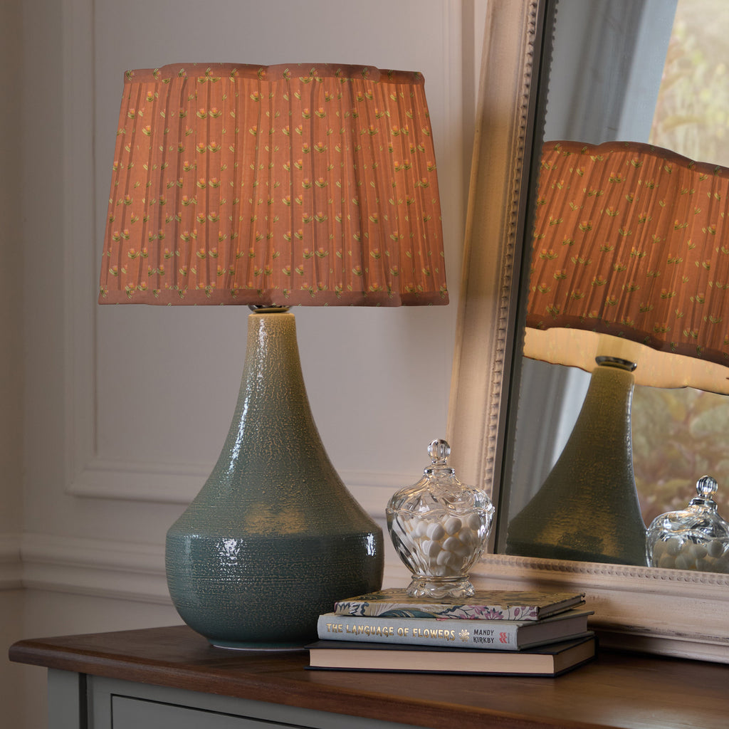 Raja Pleated Scalloped Lamp Shade