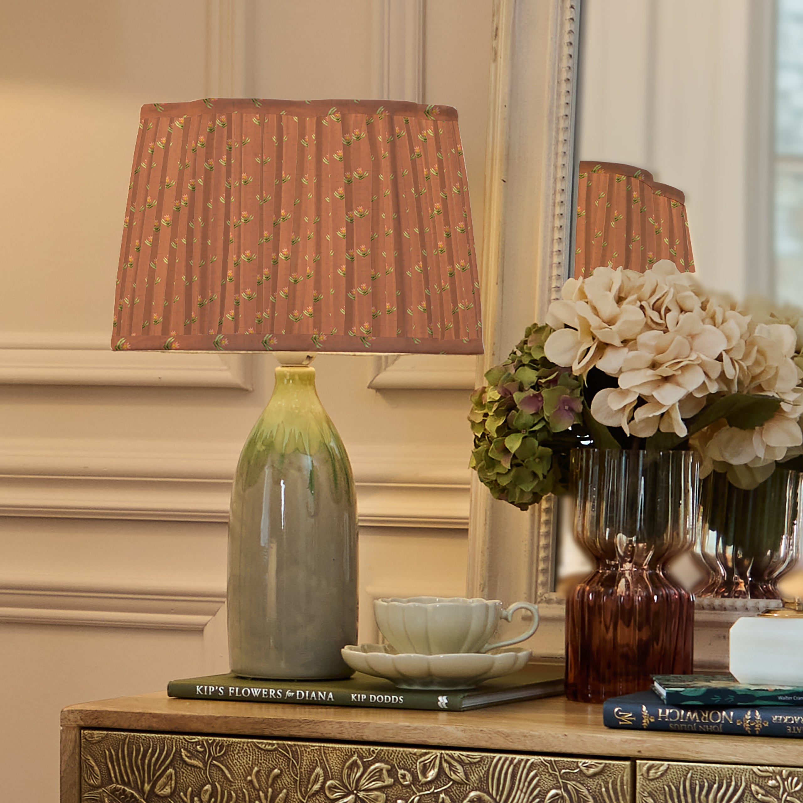 Raja Pleated Scalloped Lamp Shade