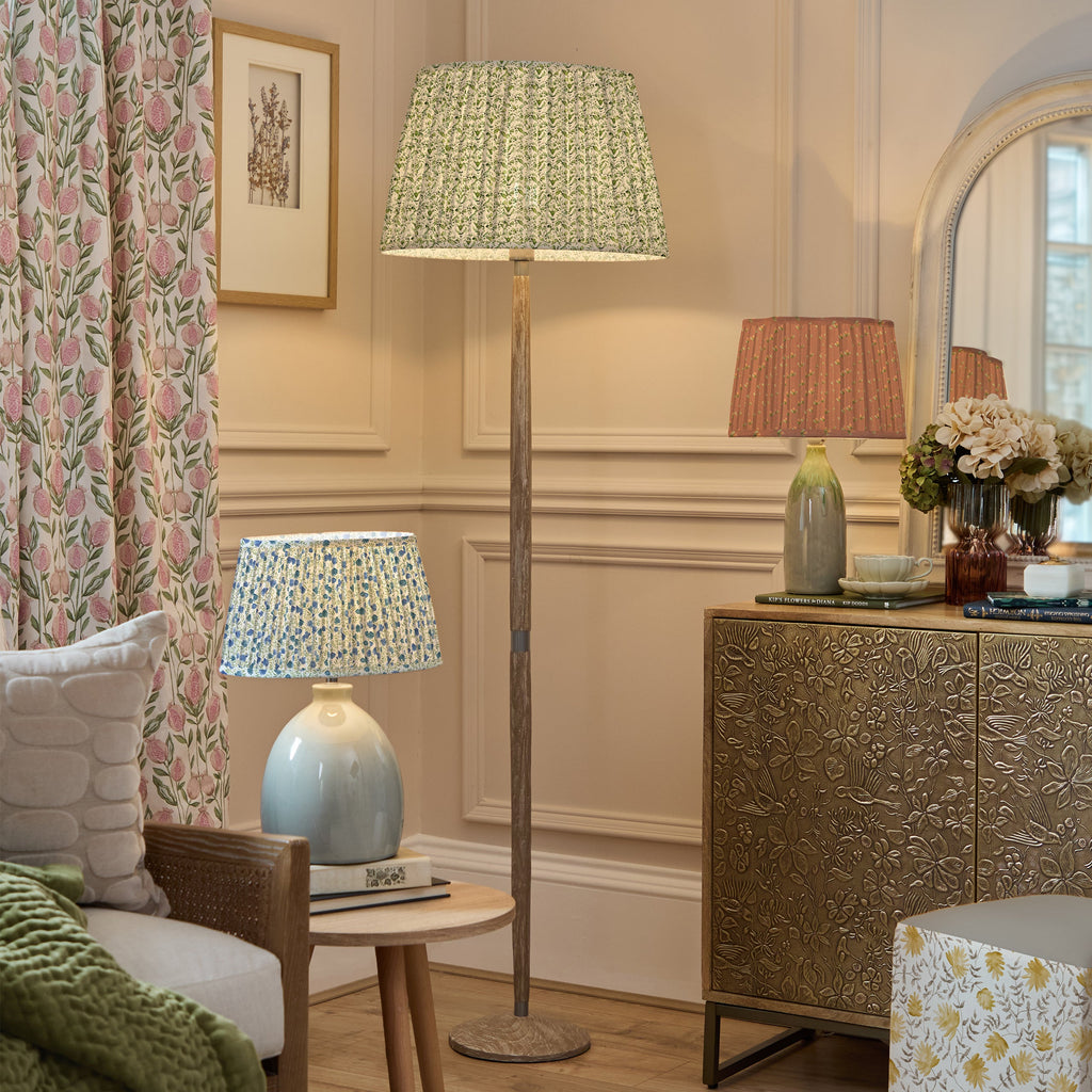 Raja Pleated Scalloped Lamp Shade