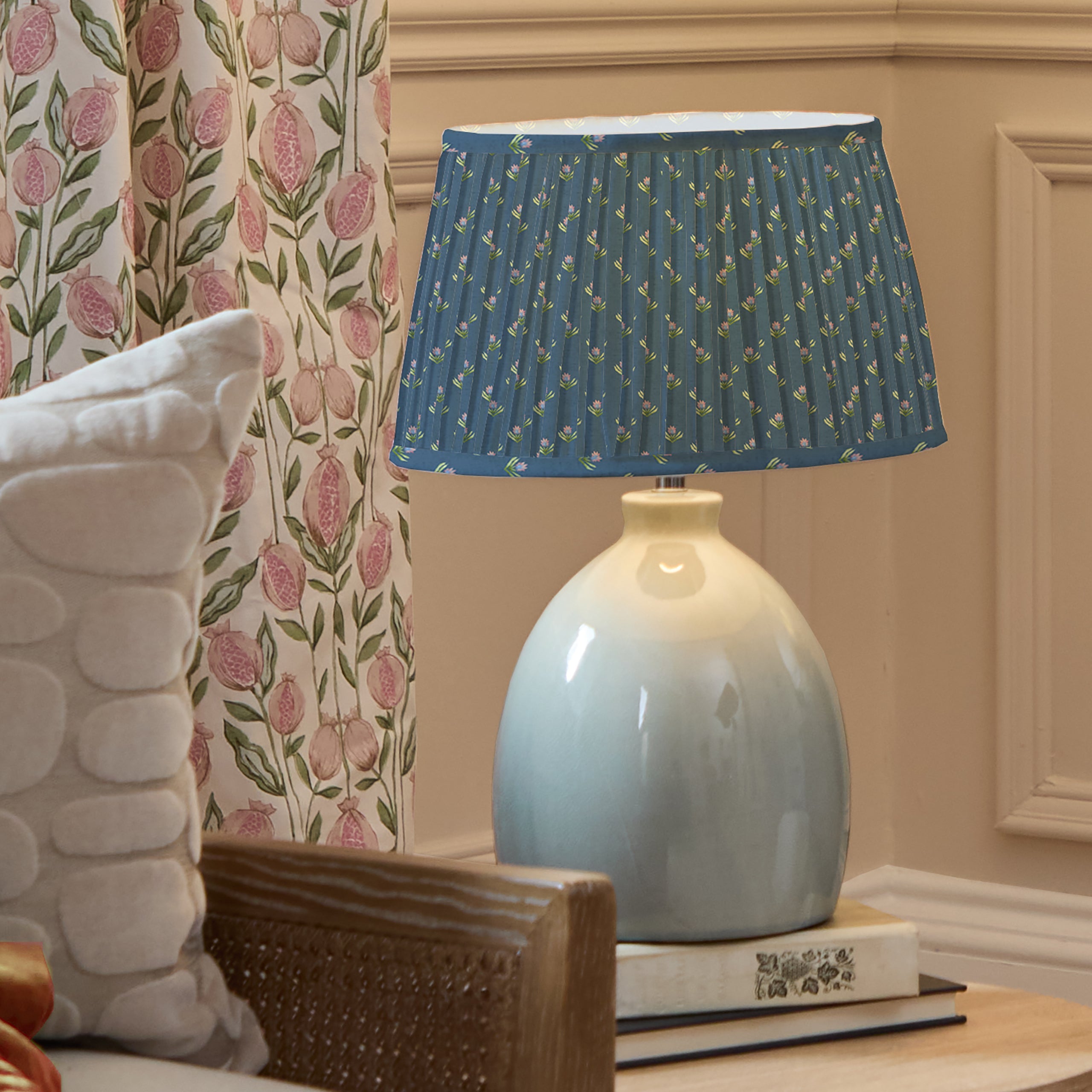 Raja Pleated Tapered Lamp Shade