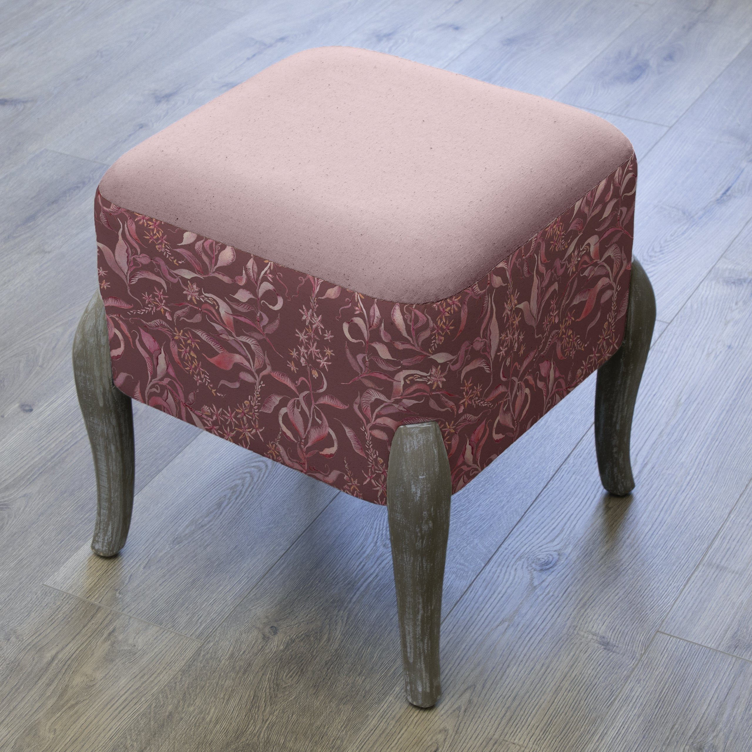 Hettie Printed Ralf Footstool