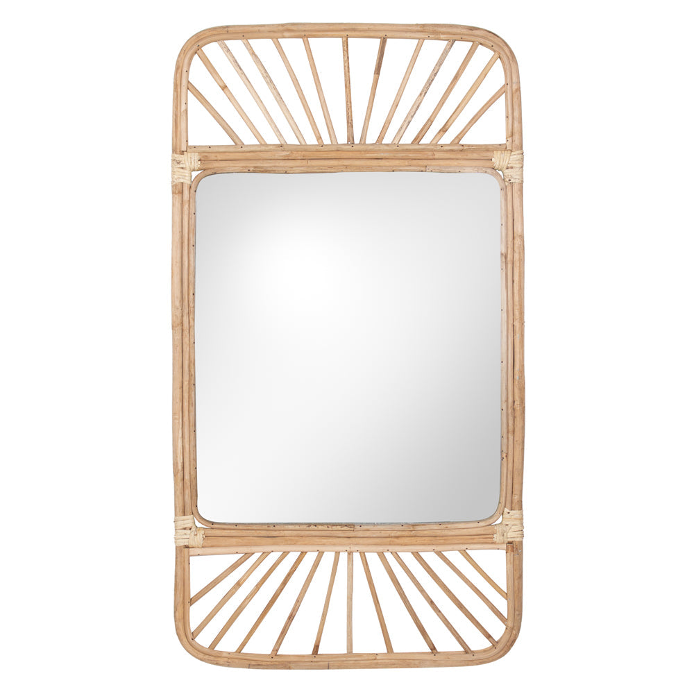 Rattan Weave Wall Mirror