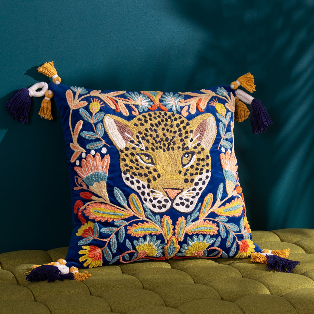Regal Leopard Cushion