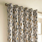 Reno Geometric Eyelet Curtains