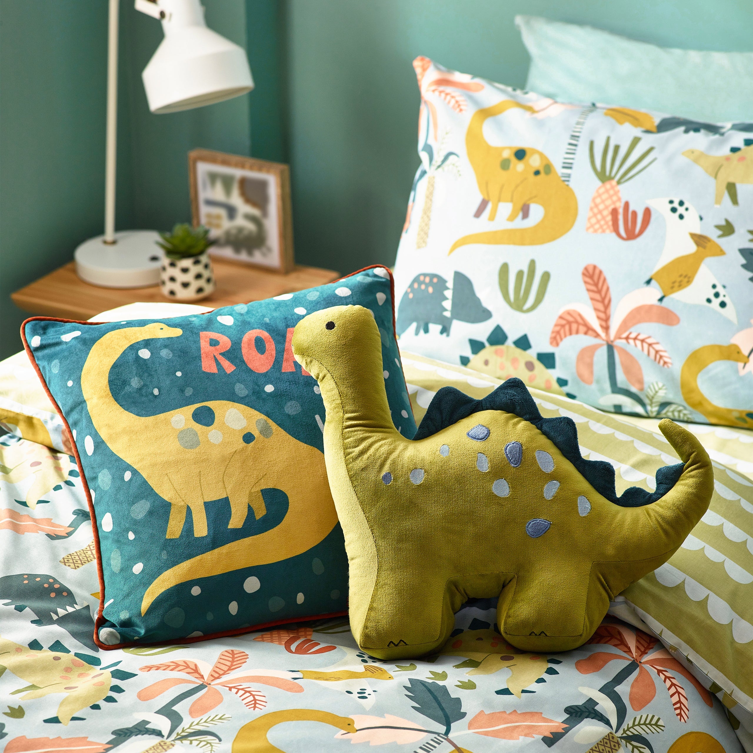 Roar Piped Velvet Cushion