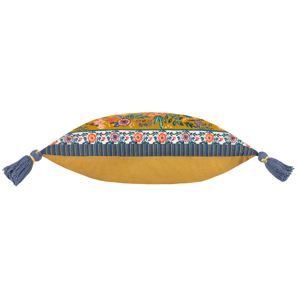 Rosa Floral Tasselled Cushion