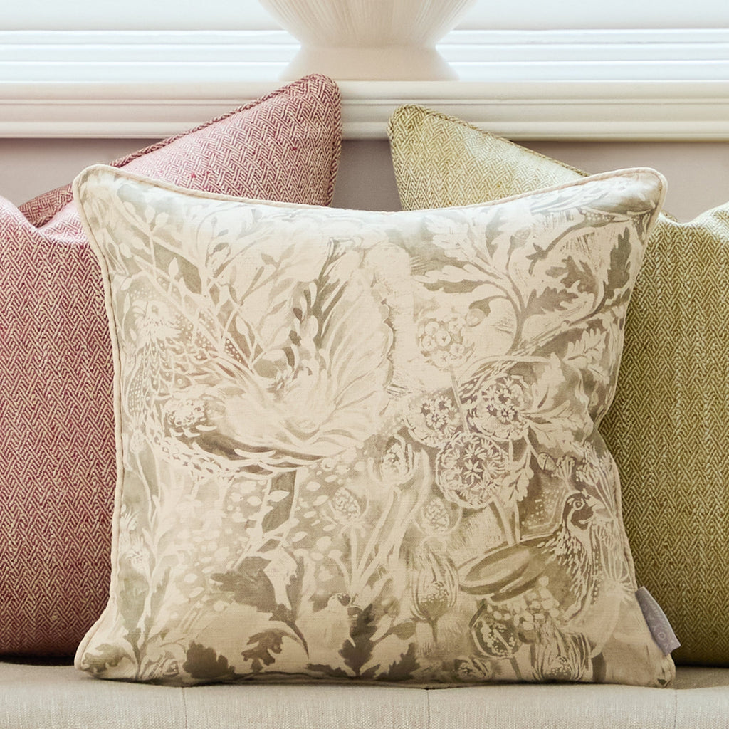 Rothesay Printed Piped Cushion
