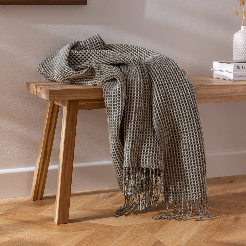 Rowan Waffle Throw