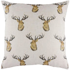 Stag Head Repeat Stag Cushion