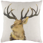 Stag Head Repeat Stag Cushion