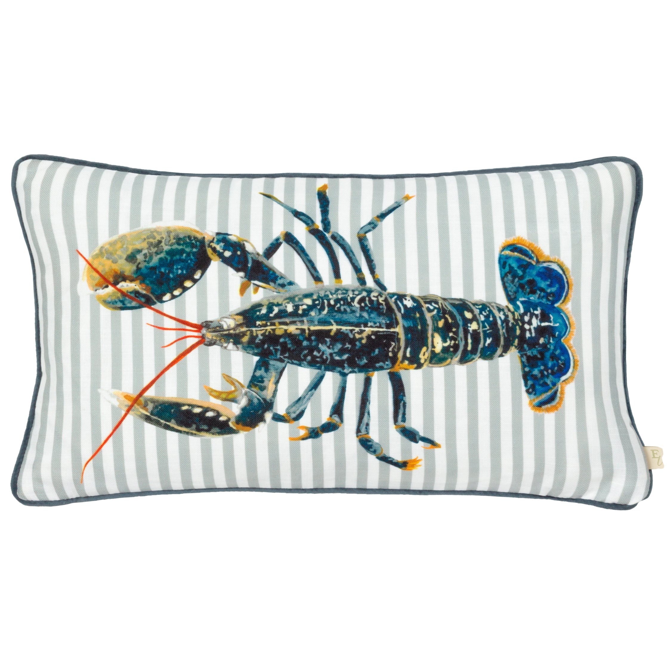 Salcombe Lobster Piped Cushion