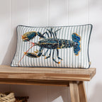 Salcombe Lobster Piped Cushion