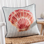 Salcombe Scallop Piped Cushion