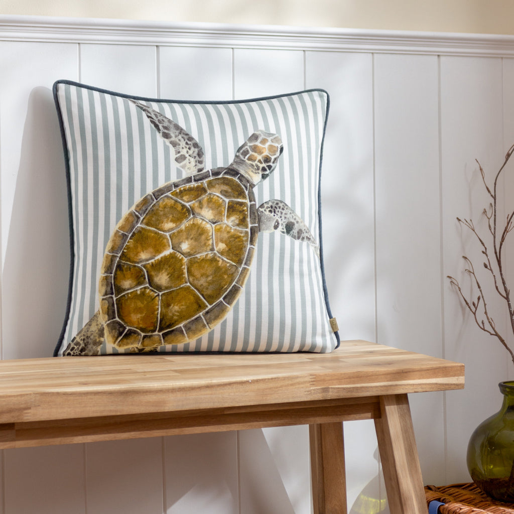 Salcombe Turtle Piped Cushion