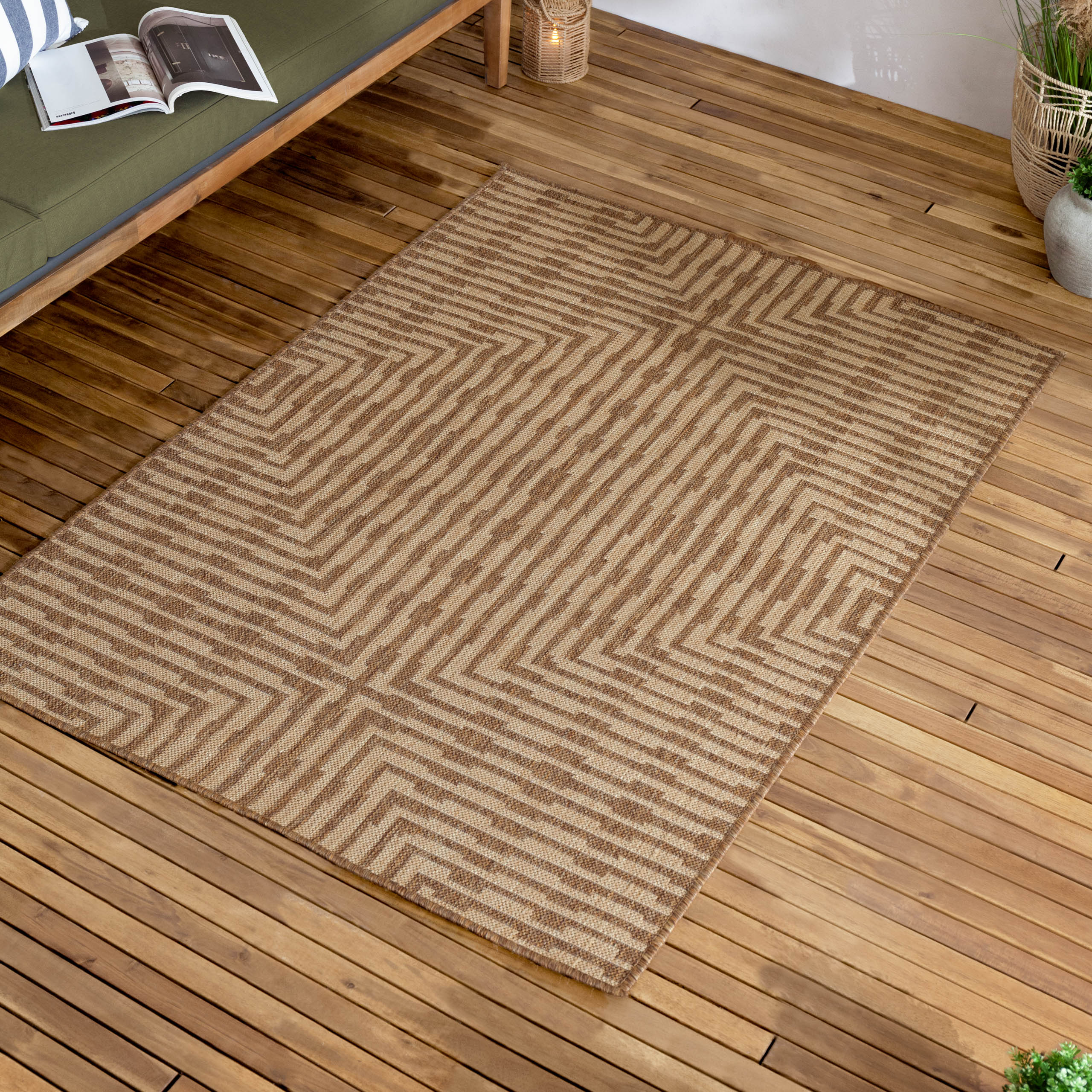 Sandown Jute Effect Indoor/Outdoor Rug