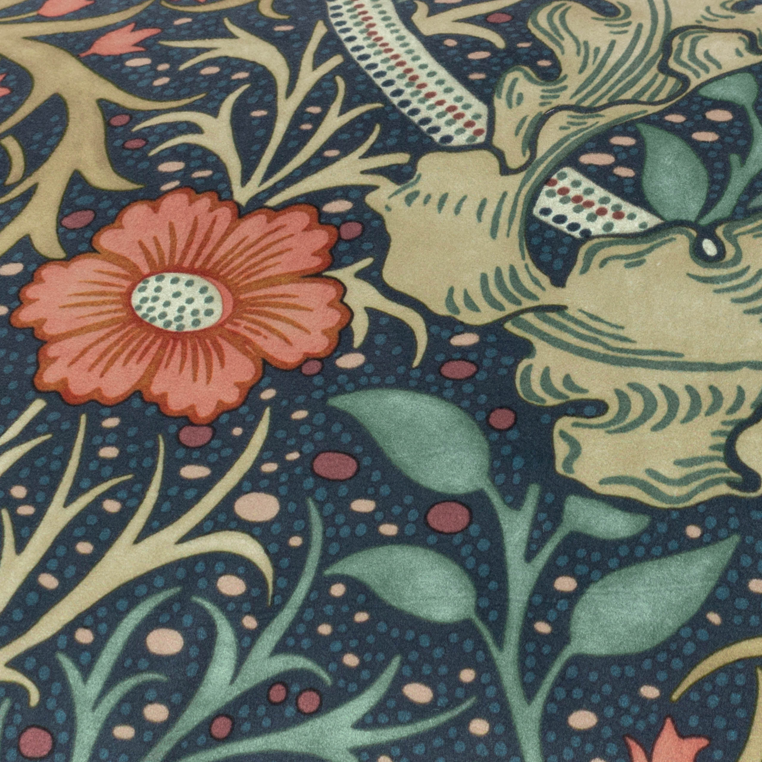 Seaweed Printed Velvet Cushion