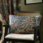 Seaweed Printed Velvet Cushion