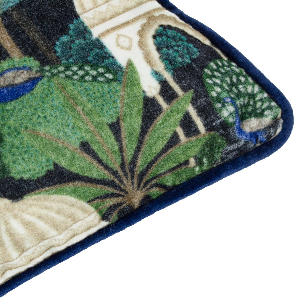 Serenity Printed Velvet Cushion