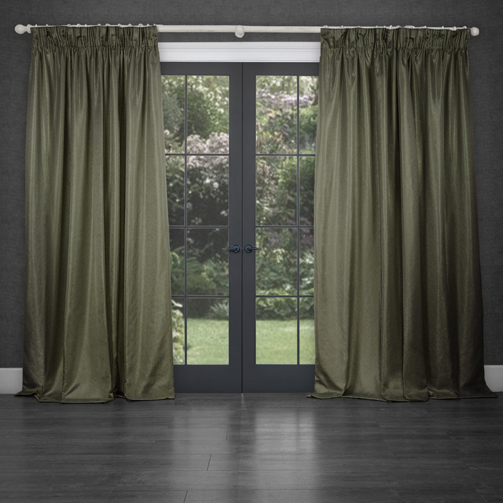 Sereno Woven Pencil Pleat Curtains