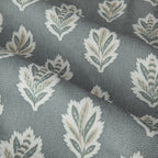 Sessile Leaf Motif Pencil Pleat Curtains