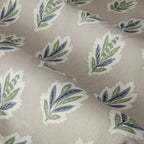 Sessile Leaf Motif Pencil Pleat Curtains