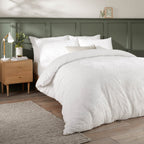 Seville Leaf Tufted Soft Touch Duvet Cover Set
