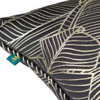 Seymour Embroidered Woven Jacquard Piped Cushion