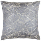 Seymour Embroidered Woven Jacquard Piped Cushion