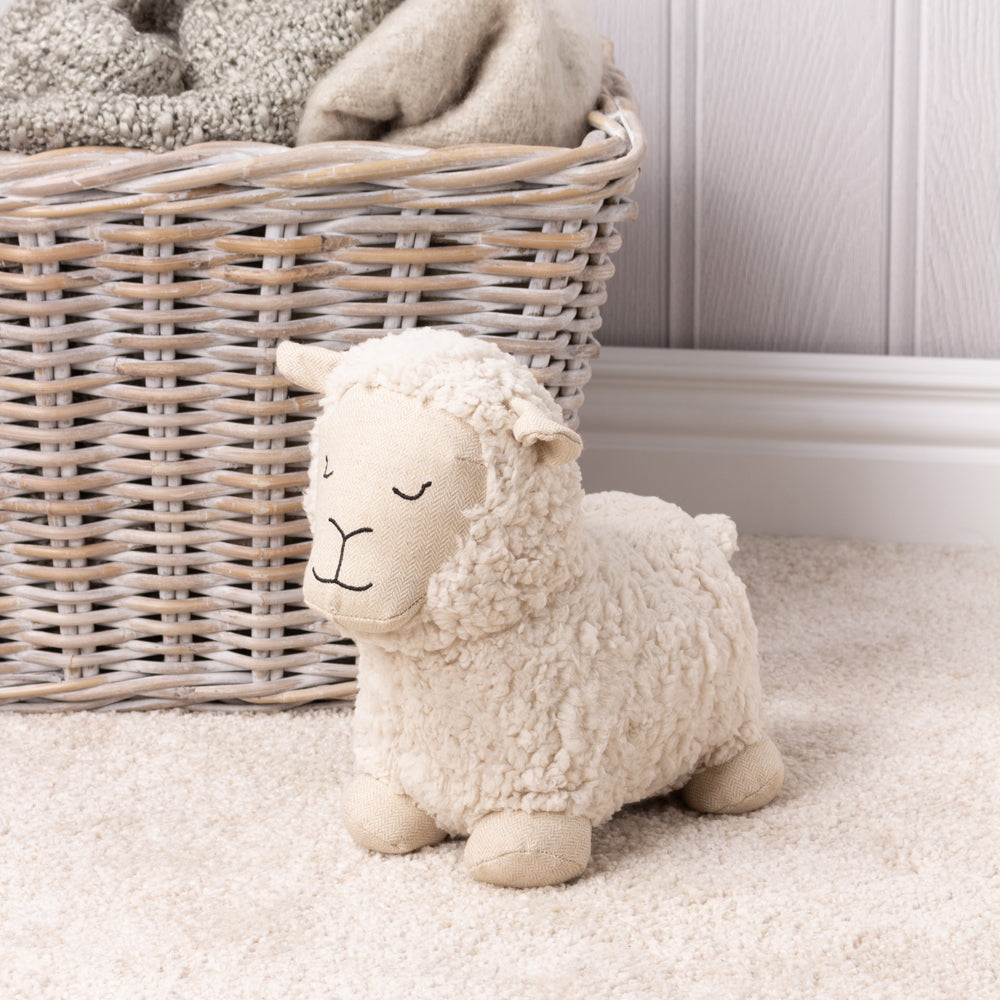 Sheep Shearling Fleece Door Stop