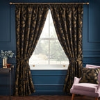 Shiraz Traditional Jacquard Pencil Pleat Curtains