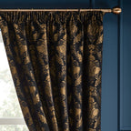 Shiraz Traditional Jacquard Pencil Pleat Curtains