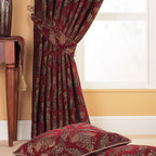 Shiraz Traditional Jacquard Pencil Pleat Curtains