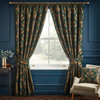 Shiraz Traditional Jacquard Pencil Pleat Curtains