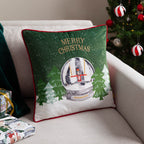 Showtime Embroidered Velvet Cushion