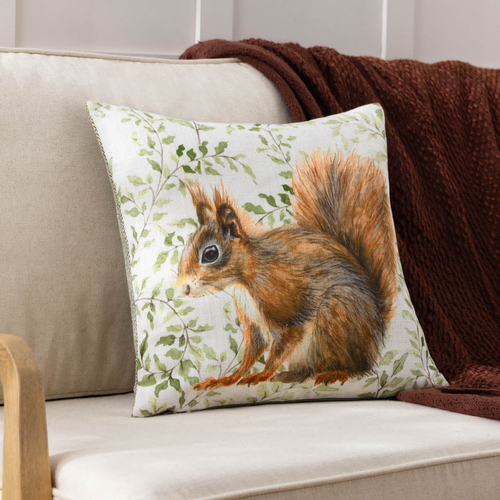 Shugborough Squirrel Traditional Cushion
