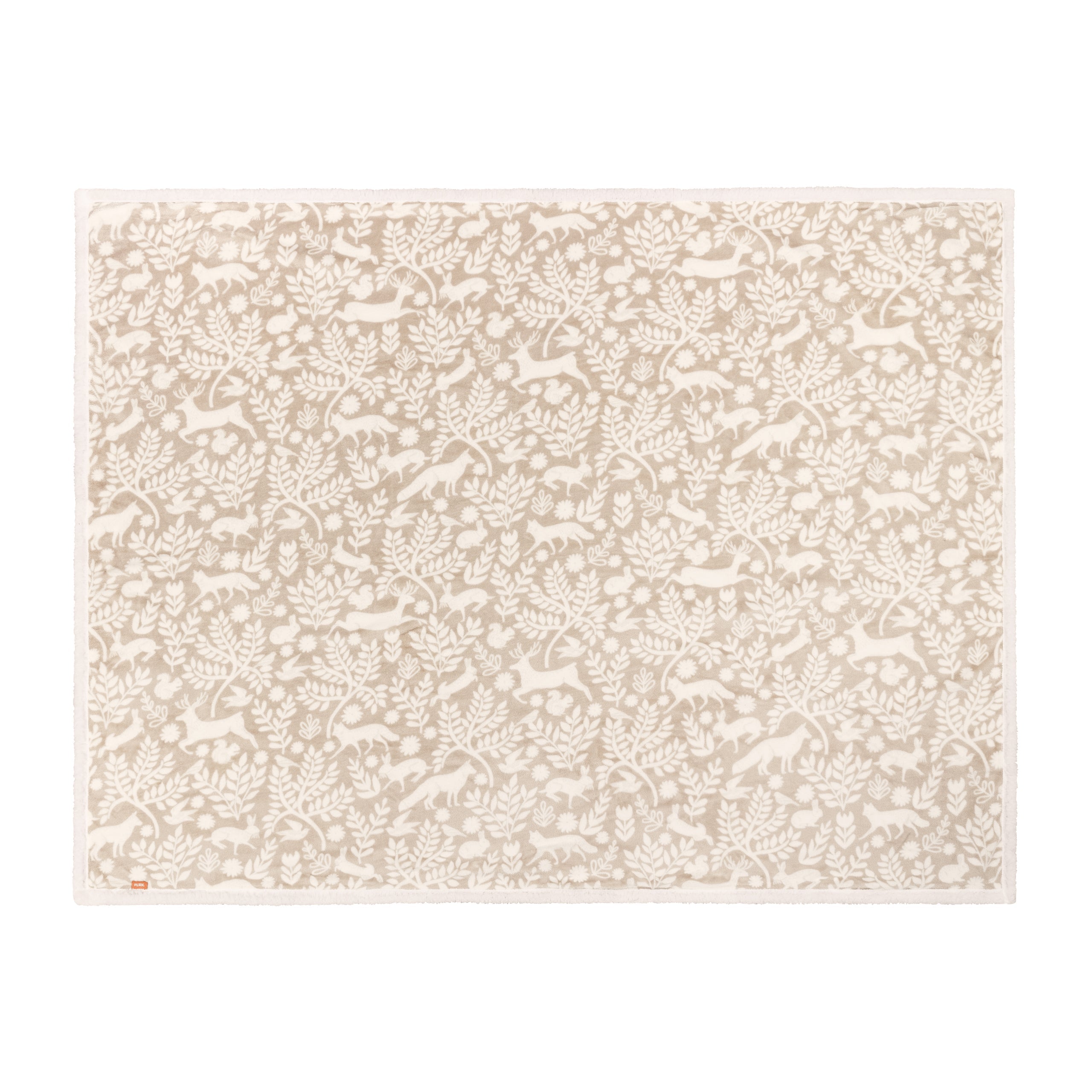 Skandi Woodland Sherpa Fleece Throw