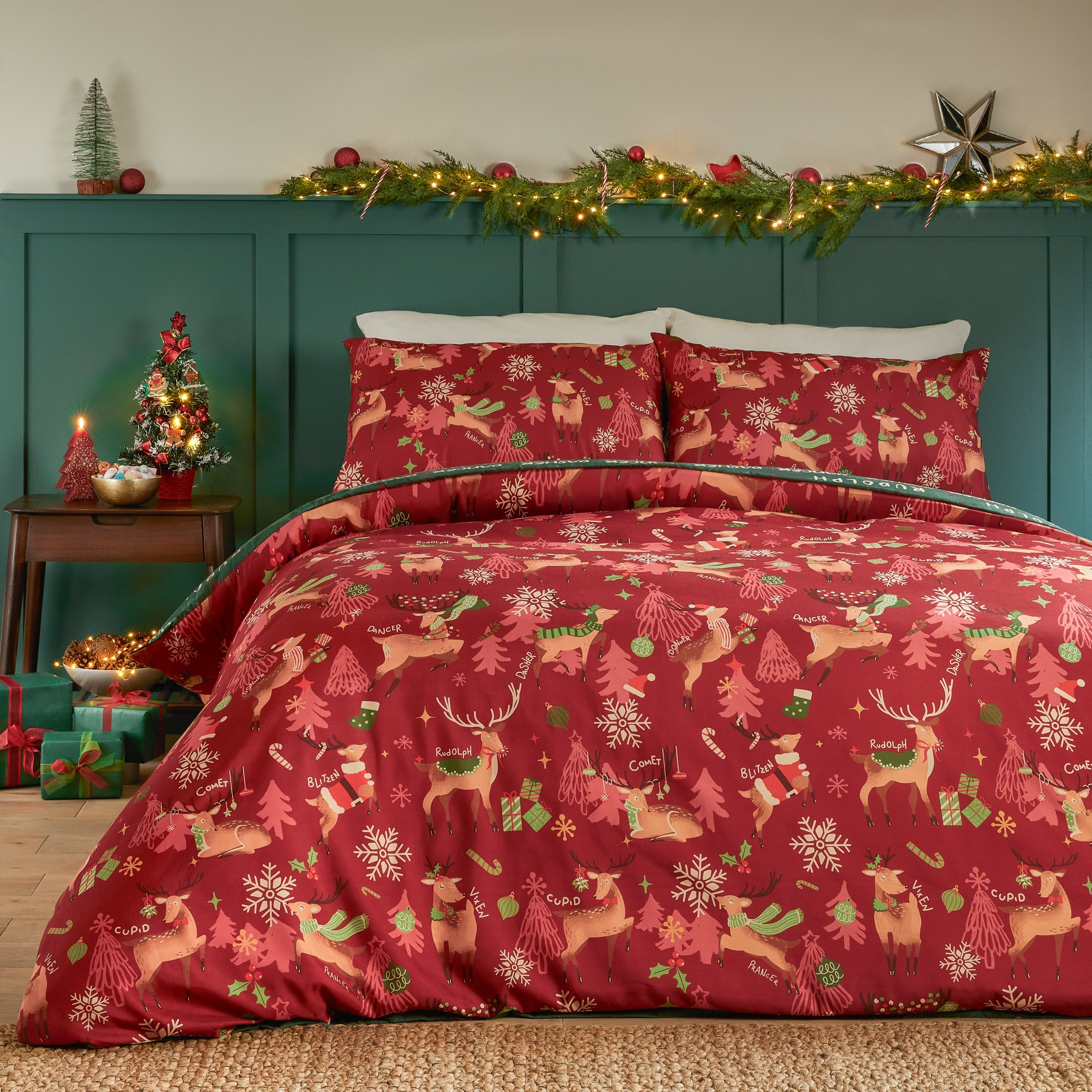 Sleigh Team Soft Touch Duvet Cover Set