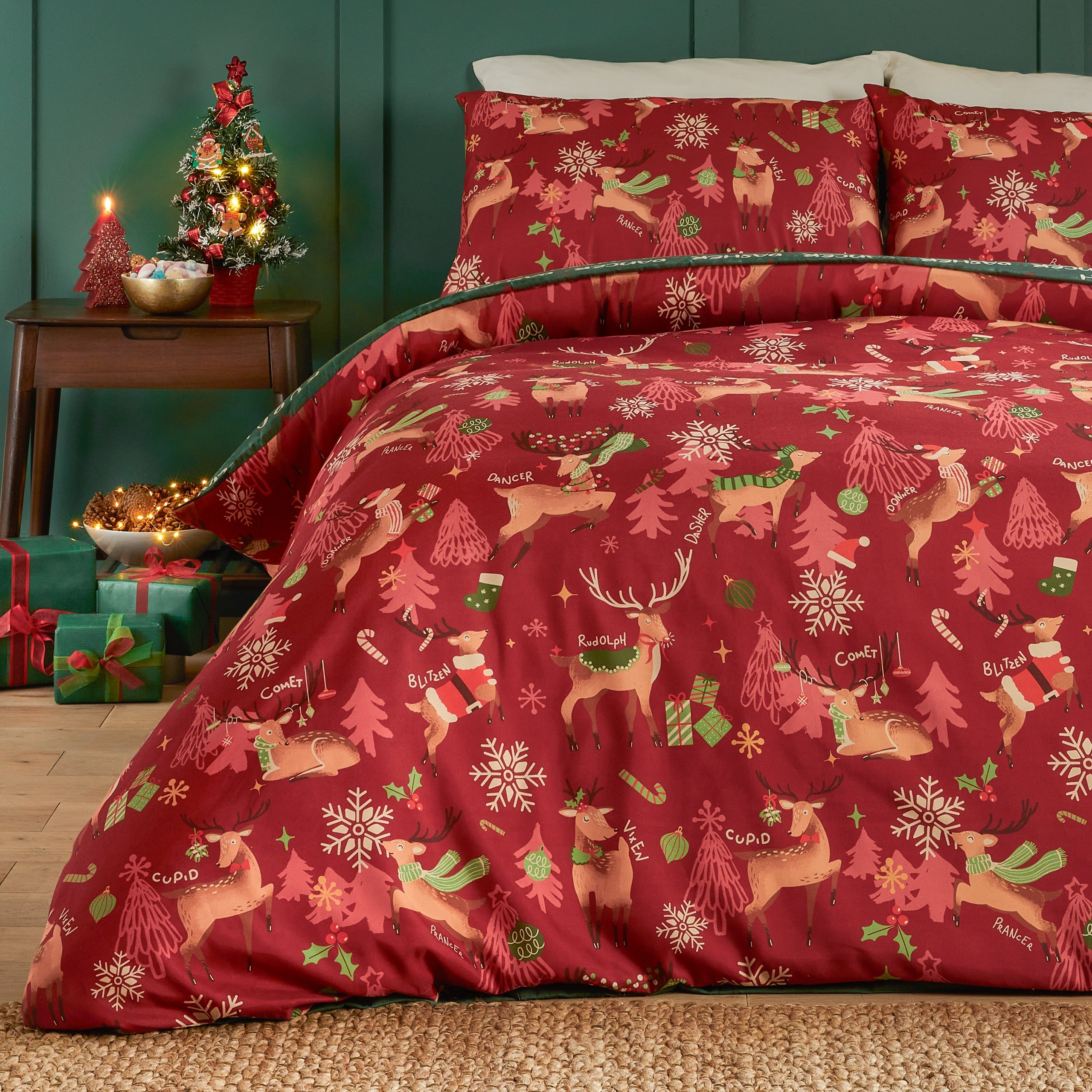 Sleigh Team Soft Touch Duvet Cover Set