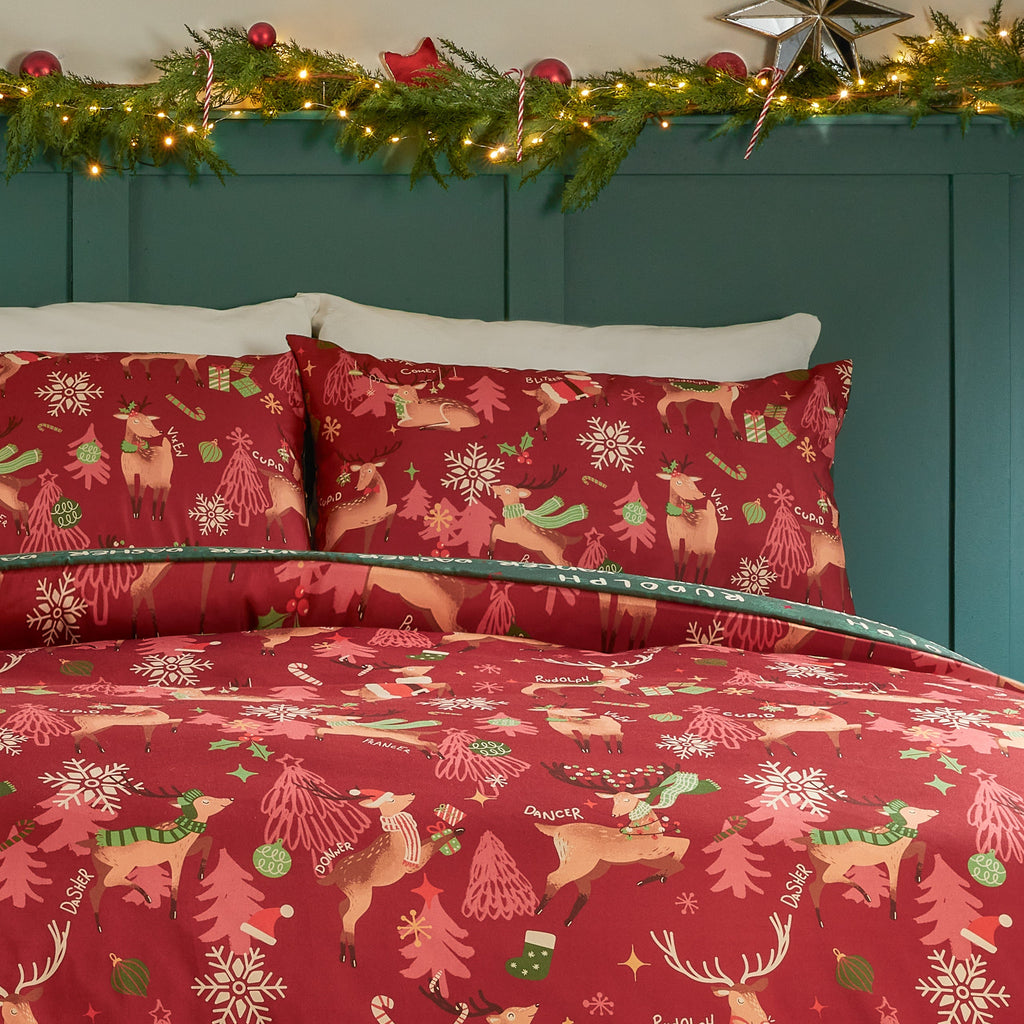 Sleigh Team Soft Touch Duvet Cover Set
